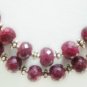 Designer Stunning Red Ruby Necklace with silver Clasp