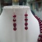 STUNNING NATURAL GEMSTONE RUBY 9 -11mm NECKLACE SILVER