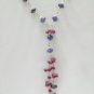 Designer Stunning sapphire & Ruby Necklace with silver