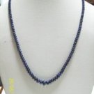 MAGNIFICENT BLUE SAPPHIRE DARK GEMSTONE UNIQUE STRING !