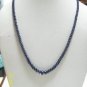 MAGNIFICENT BLUE SAPPHIRE DARK GEMSTONE UNIQUE STRING !