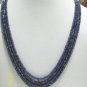 MAGNIFICENT BLUE SAPPHIRE FACETTED GEMSTONE NECKLACE