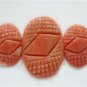 Handcrafted Natural Red Carved Flower Coral Lots