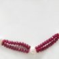 Designer Stunning pear &Red Ruby Necklace with silver
