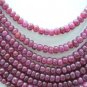 GORGEOUS RUBY GEMSTONE PLAIN 8 STRAND NECKLACE JEWELRY