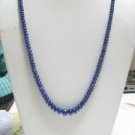 NECKLACE BLUE SAPPHIRE EXTRA FINE RARE GEMSTONE STRING!