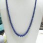 NECKLACE BLUE SAPPHIRE EXTRA FINE RARE GEMSTONE STRING!