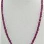 Single Strand Handcrafted African Ruby Beaded Necklace