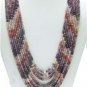 Handcrafted Natural Cabochon Red Ruby Beaded Necklace