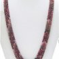 Designer  Natural Cabochon Red Ruby Beaded Necklace