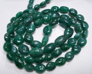 Single Strand Natural Emerald Beads Gemstone Strand 16"