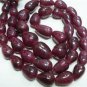 Single Strand Natural Ruby Beaded Gemstone Strand 16"
