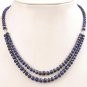 Handcrafted Natural Blue Sapphire Gemstone Necklace