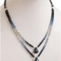 Handmade Natural Shaded Sapphire Gemstone Necklace