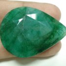 81.30cts Natural Brazilian Emerald Gemstone pear 81.30cts Natural Brazilian Emerald Gemstone pear