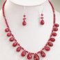 Handcrafted natural ruby drop Gemstone silver Necklace