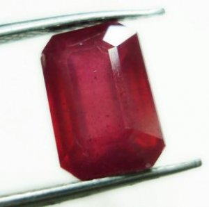 2.80cts Stunning Natural  African Ruby Rectangle shape