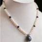 Handcrafted Pearl & sapphire Natural Beads Gem Necklace