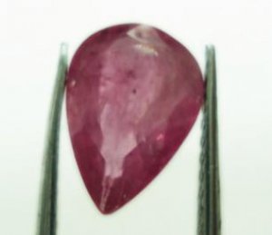 1.60cts stunning Natural African Ruby Gemstone pear