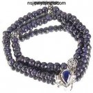 stunning Blue Sapphire natural beads Gemstone Necklace