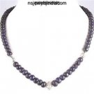 Handcrafted Natural Sapphire Gemstone & Silver Necklace