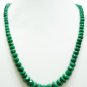 Single Strand Natural Cuting Emerald Gemstone Necklace
