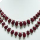 Designer Natural Cabochon Ruby Gemstone Necklace drop