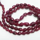 Handmade  Natural Cuting  Ruby Gemstone Necklace drop