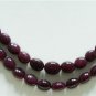 2strand Natural Cabochon Ruby Gemstone Necklace Beads