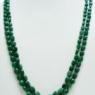 Brazilian Natural green Emerald Gemstone Necklace Beads