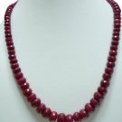 stunning Natural cuting Ruby Gemstone Necklace Beads