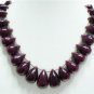 Stunning Natural Cabochon Ruby Gemstone Necklace Drop