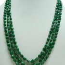 Natural Cabochon Emerald Gemstone Necklace Beads