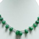 single strand Natural Emerald Gemstone necklace Drop