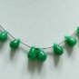 single strand Natural Emerald Gemstone necklace Drop