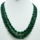 Handcrafted Natural  Emerald Gemstone Necklace Beads