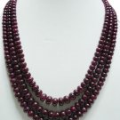 3strand Natural Cabochon Ruby Gemstone String Beads