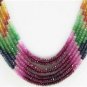 DESIGNER RUBY COLOMBIAN EMERALD SAPPHIRE  NECKLACE FINE