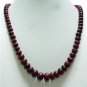 Indian Natural Ruby Cabochon Gemstone Beads Necklace