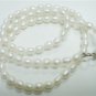 designer Natural fresh water pearl gemstone Necklace4mm