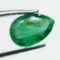0.74cts Natural Colombian Green Emerald Gemstone Pear