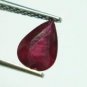 0.64cts stunning natural red ruby pear shape gemstone