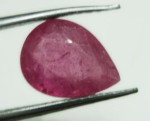 2.08cts stunning Natural African Ruby Gemstone pear