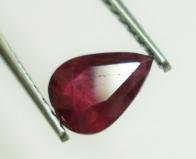 0.70cts stunning  natural red ruby pear shape gemstone