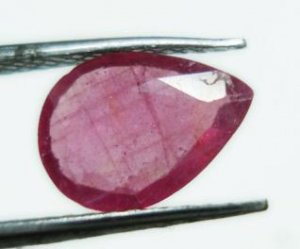 1.25cts stunning Natural African Ruby Gemstone pear