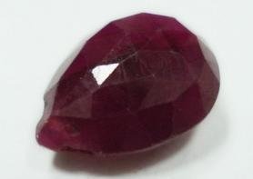 3cts Stunning Natural Indian  Ruby briolette Gemstone !