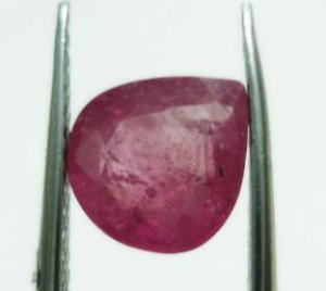 1.83cts stunning Natural African Ruby Gemstone pear