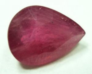 3.70cts stunning natural African ruby gemston pear