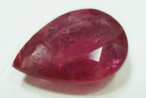 3.10cts stunning natural African ruby gemston pear