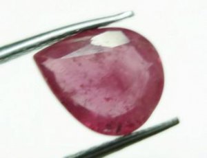 1.80cts stunning Natural African Ruby Gemstone pear